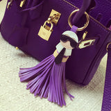 Cute Karlito Leather Bag Charm - 10 Colors Available!