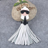 Cute Karlito Leather Bag Charm - 10 Colors Available!