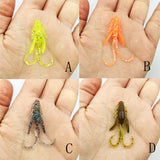 20 Pieces Per Pack - Multi Colored Miniature Soft Silicon Bait Set by Slark's Fishing Collection