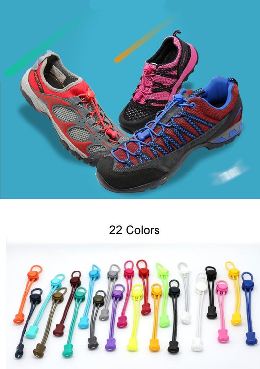 Elastic No Tie Shoelaces Version 2 - 22 Colorways Available