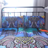 Elephant Fusion Pillow And Bed Cover Set - 7 Majestic Designs To Choose From!