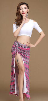 *HOT!* Modern Style - Sexy Shoulder Top And Skirt Dance Set