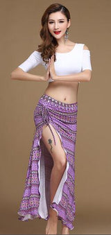 *HOT!* Modern Style - Sexy Shoulder Top And Skirt Dance Set